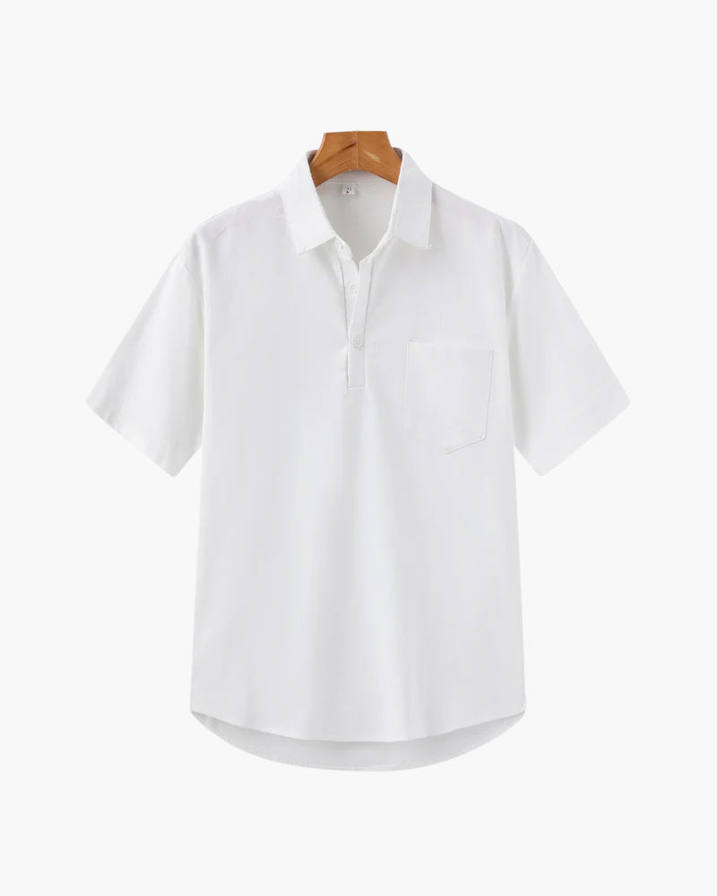 Casablanca Polo Linen - White