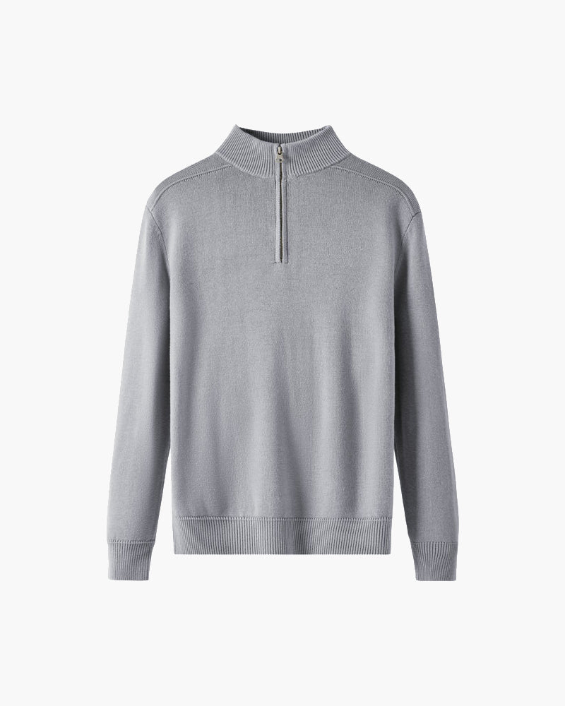 Merino Zip - Grey